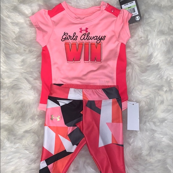 Under Armour Other - Baby girl under armour matching set NWT 3-6M